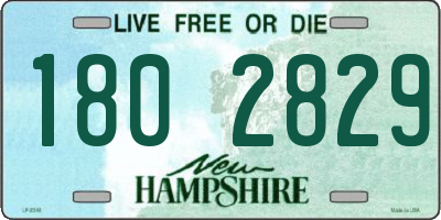 NH license plate 1802829