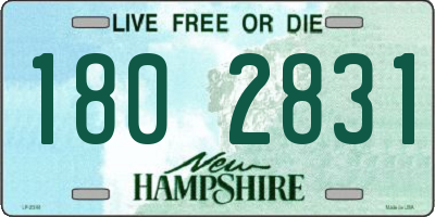 NH license plate 1802831