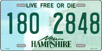 NH license plate 1802848