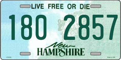 NH license plate 1802857