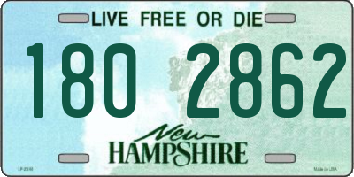 NH license plate 1802862