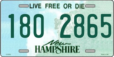 NH license plate 1802865