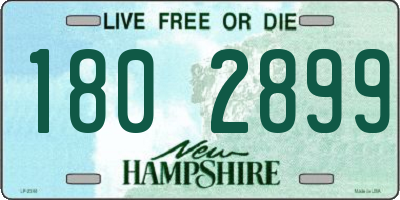NH license plate 1802899