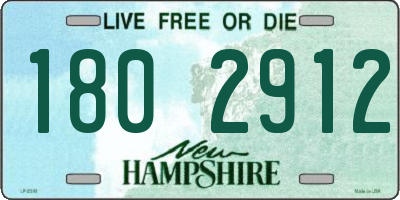 NH license plate 1802912