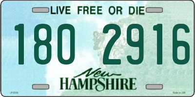 NH license plate 1802916