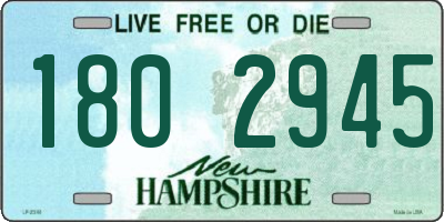 NH license plate 1802945