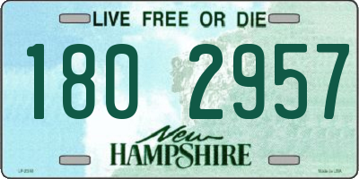 NH license plate 1802957