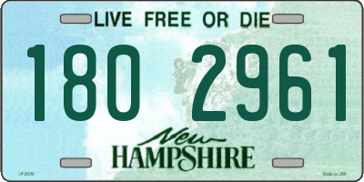 NH license plate 1802961