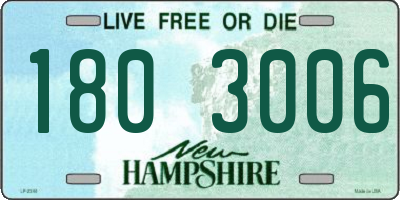 NH license plate 1803006