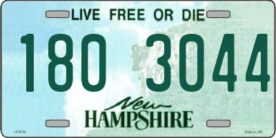 NH license plate 1803044