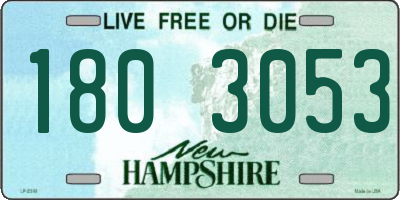 NH license plate 1803053