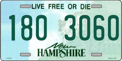 NH license plate 1803060