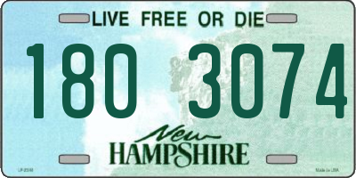 NH license plate 1803074