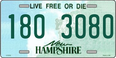 NH license plate 1803080