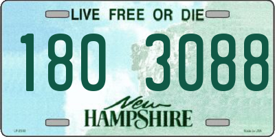 NH license plate 1803088