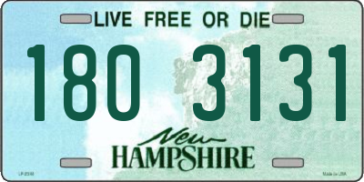 NH license plate 1803131