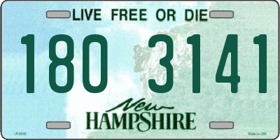 NH license plate 1803141