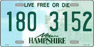 NH license plate 1803152
