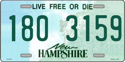 NH license plate 1803159