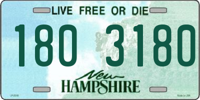 NH license plate 1803180