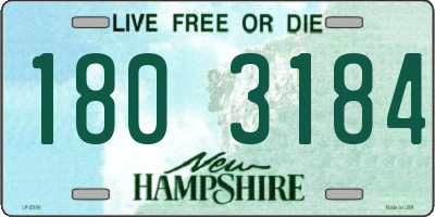 NH license plate 1803184