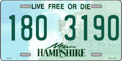 NH license plate 1803190