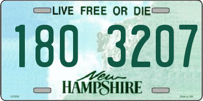 NH license plate 1803207