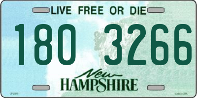 NH license plate 1803266
