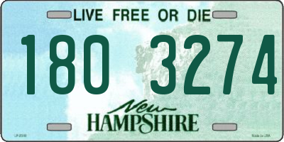 NH license plate 1803274