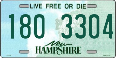 NH license plate 1803304
