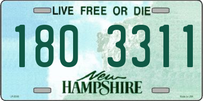 NH license plate 1803311