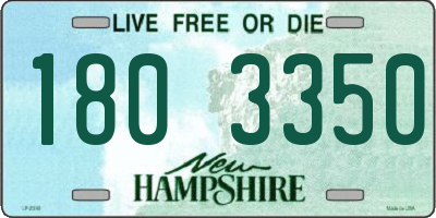 NH license plate 1803350