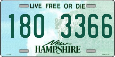 NH license plate 1803366