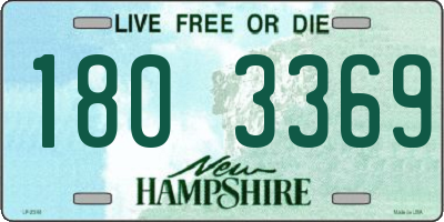 NH license plate 1803369