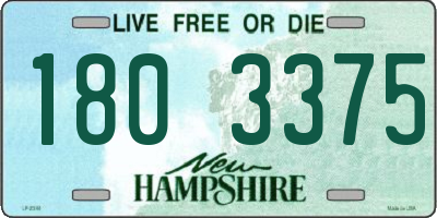 NH license plate 1803375