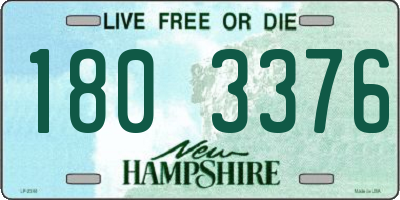 NH license plate 1803376
