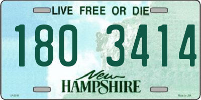 NH license plate 1803414