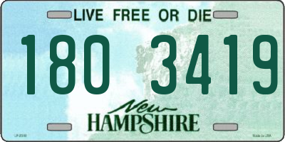 NH license plate 1803419
