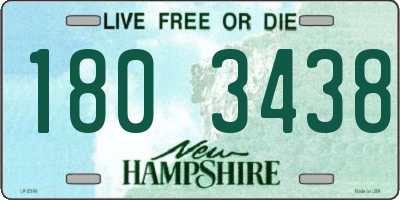 NH license plate 1803438