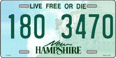 NH license plate 1803470