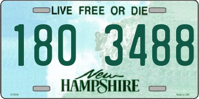 NH license plate 1803488