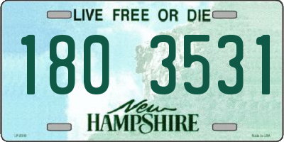NH license plate 1803531