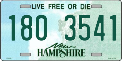 NH license plate 1803541