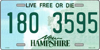 NH license plate 1803595