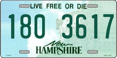 NH license plate 1803617