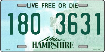 NH license plate 1803631