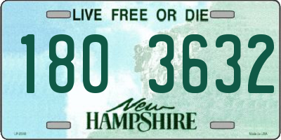 NH license plate 1803632