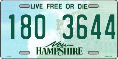 NH license plate 1803644