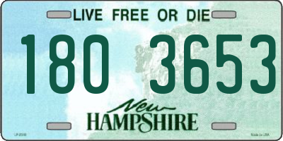 NH license plate 1803653