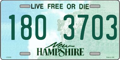 NH license plate 1803703